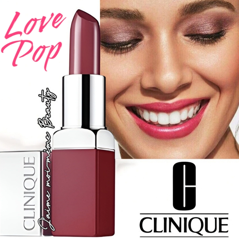 Clinique Satin Lipstick In LOVE POP (Rich Pink W Pearl)